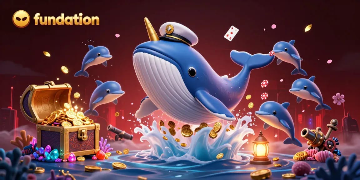 Experience fundation’s underwater casino world with a dynamic scene featuring 3D characters and gambling elements.