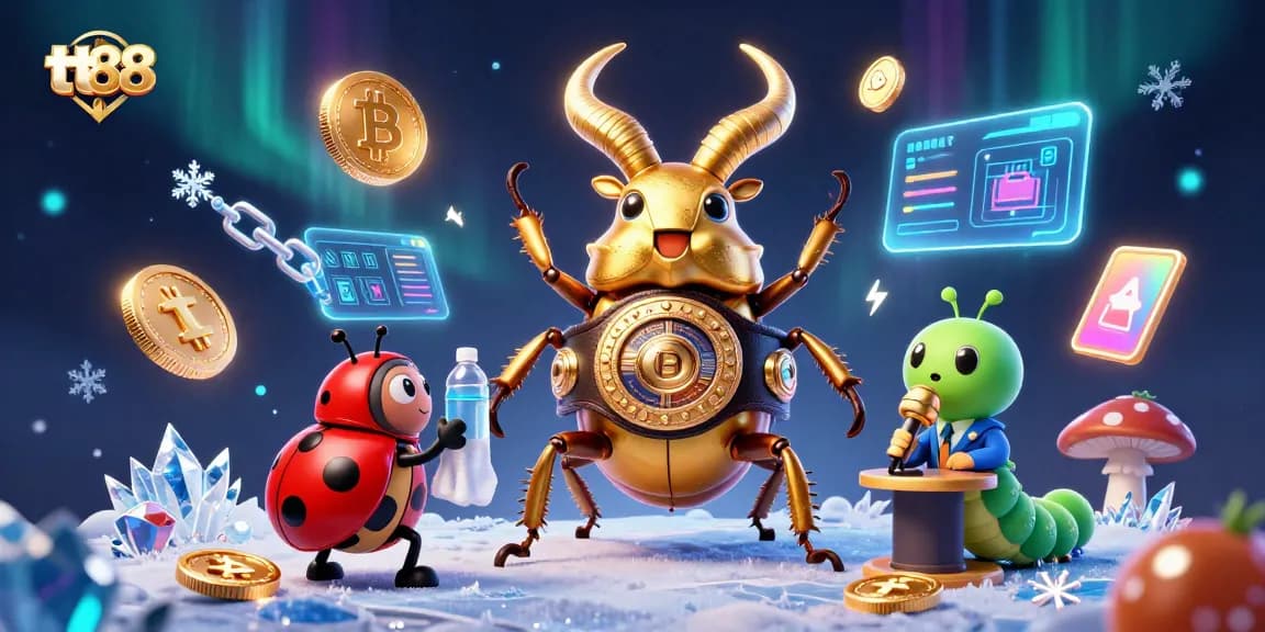 Engage with tt88's unique crypto gambling experience featuring vibrant characters and elements
