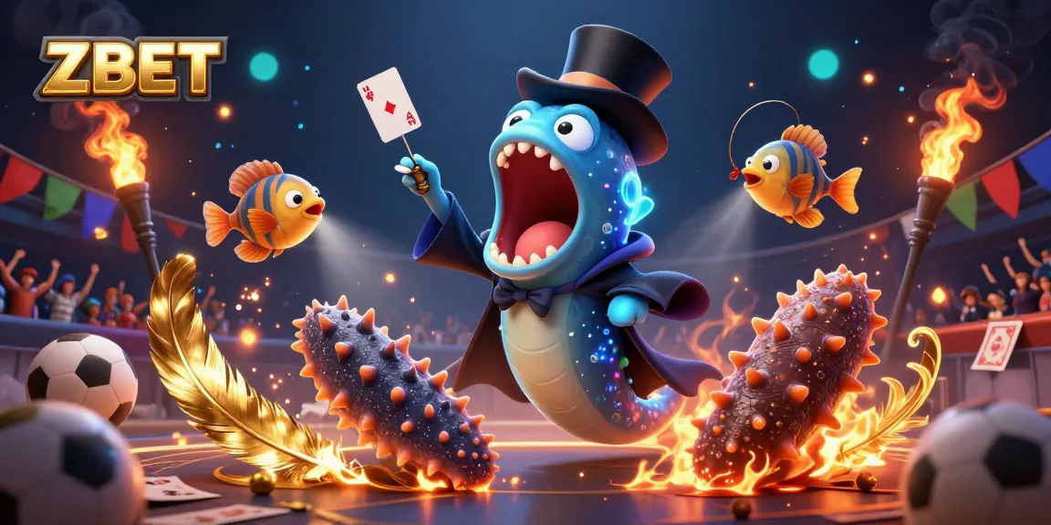 ZBET engages players with a thrilling sports betting atmosphere featuring dynamic characters and elements.