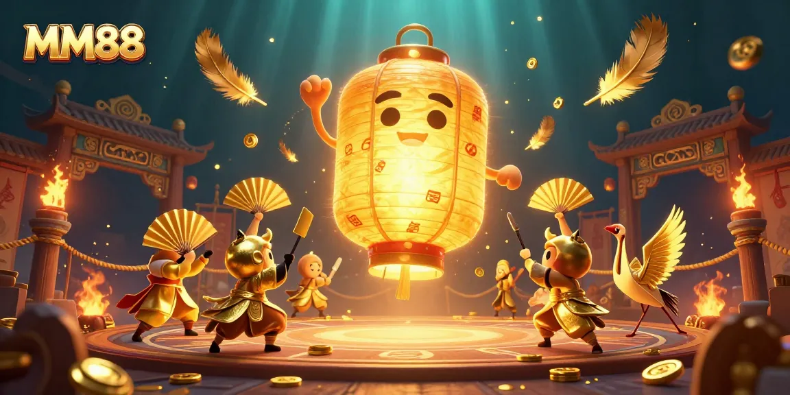 Experience vibrant gaming with MM88's golden lantern spirit and dynamic casino elements.