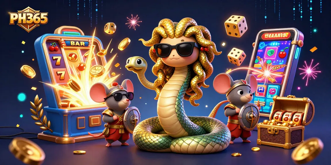 Experience thrilling wins at PH365 with Medusa, a warrior mouse, and exciting casino elements!
