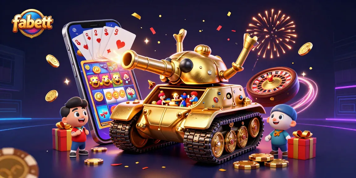 fabett reveals a spectacular miniature casino scene with dynamic gaming elements and festive confetti.