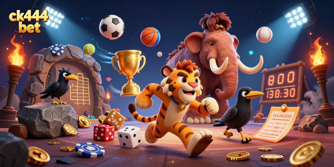 Experience thrilling gaming adventures with ck444 bet at a dynamic prehistoric casino setting.