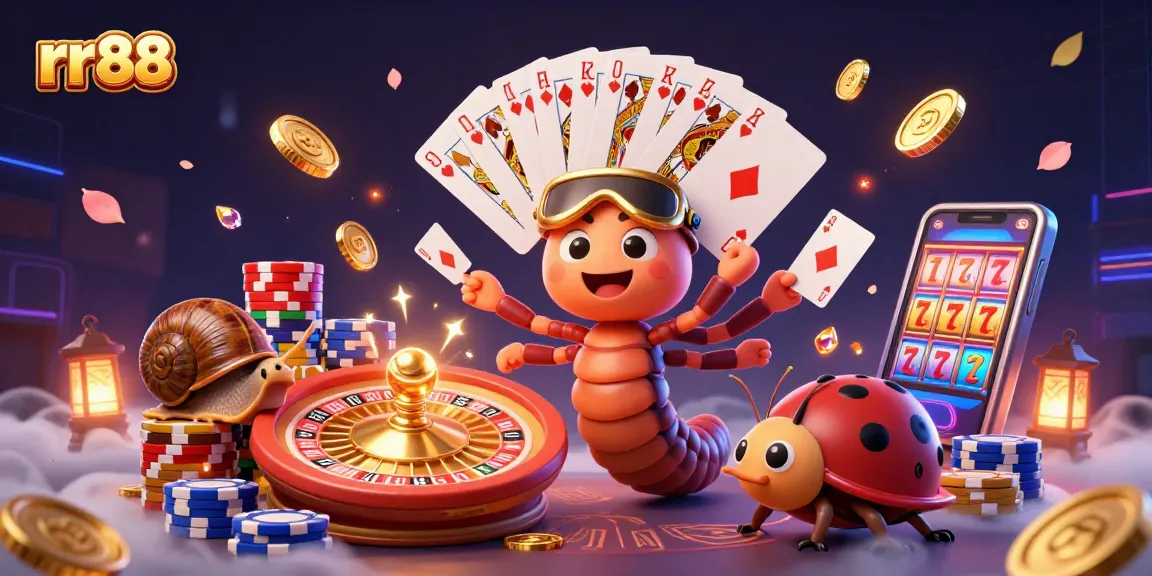 Experience thrilling gameplay with rr88 at this vibrant casino scene featuring amazing characters.