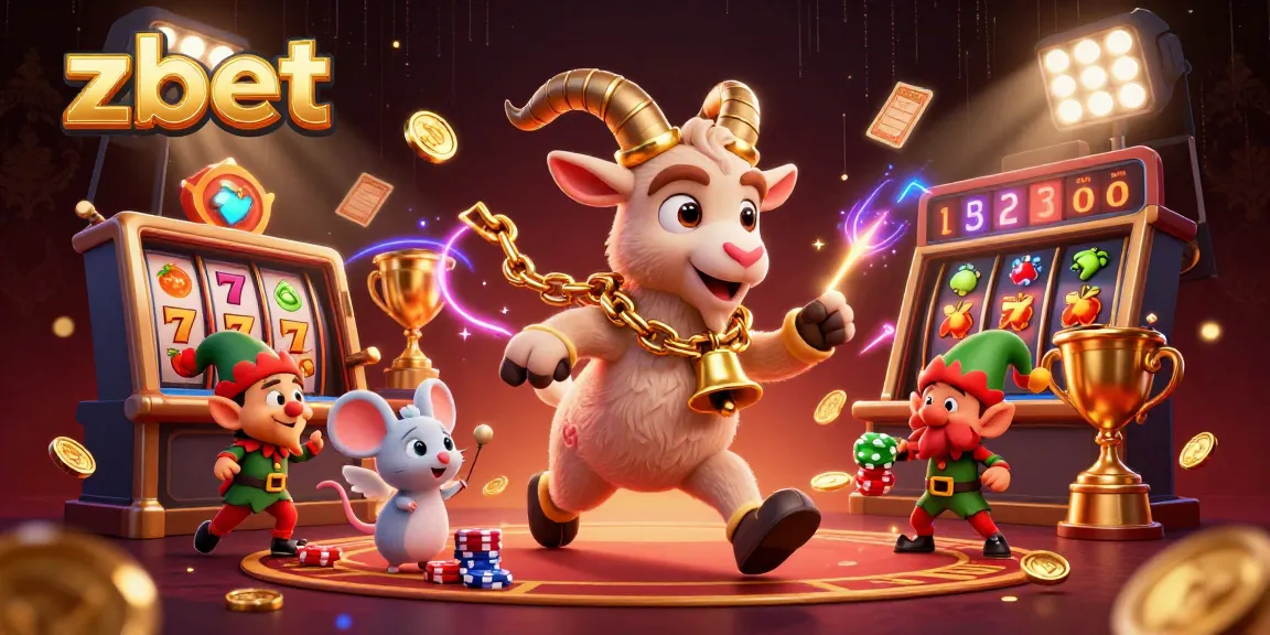 Experience thrilling slots action at zbet with vibrant gaming elements and energetic characters.