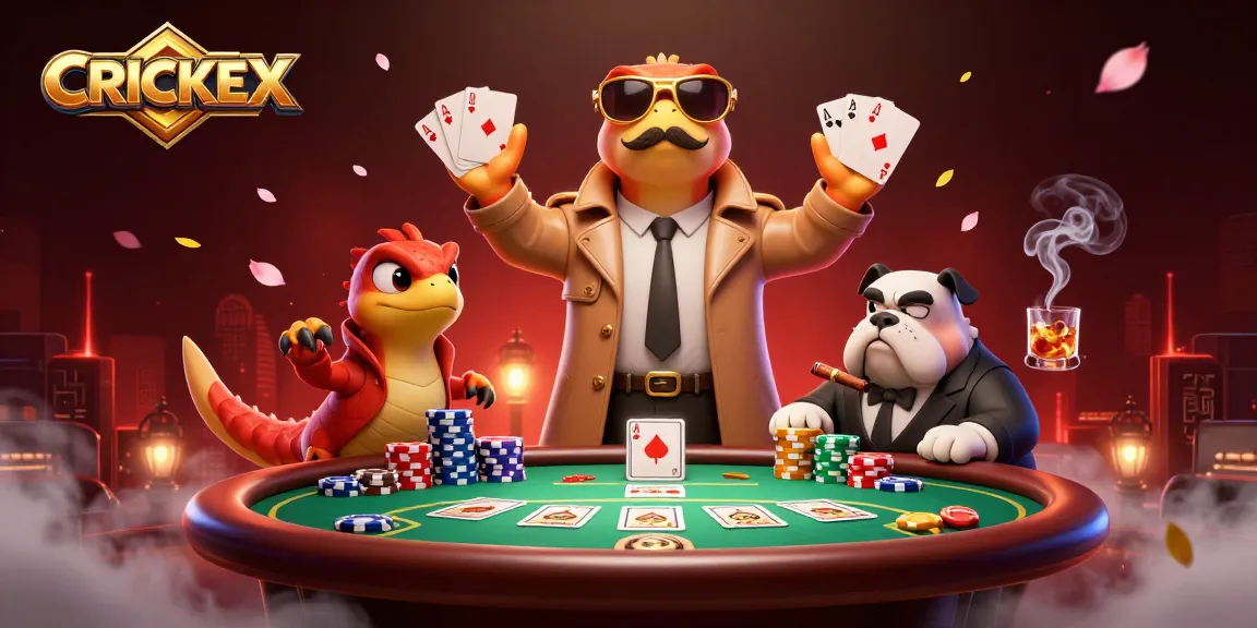 Raptors disguised as players entering a casino, showcasing CRICKEX betting excitement.