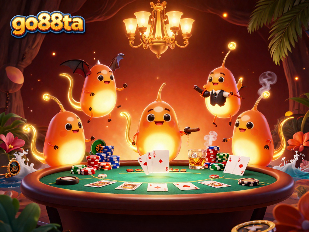 Join the glowworms at go88ta as they light up the cave casino, bringing poker excitement alive!