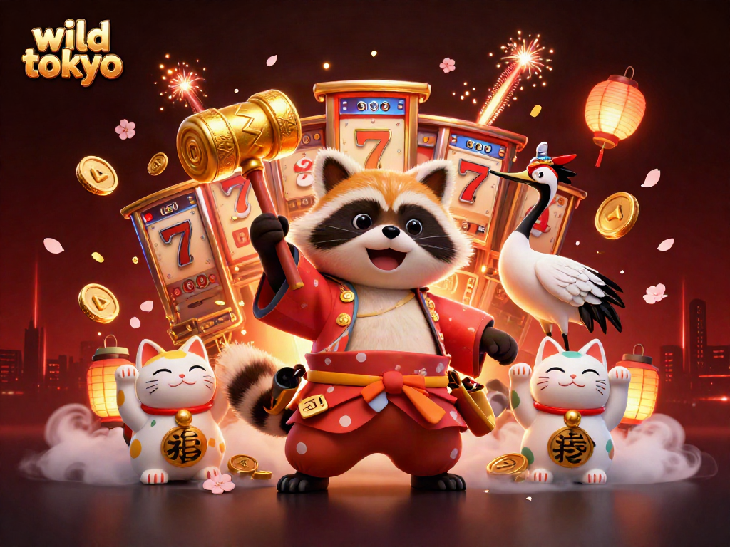 Spin the reels with wild tokyo's vibrant characters and festive elements, winning big on jackpots!
