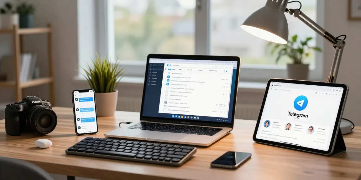 Download Telegram and enhance productivity with seamless communication across devices in a modern workspace.