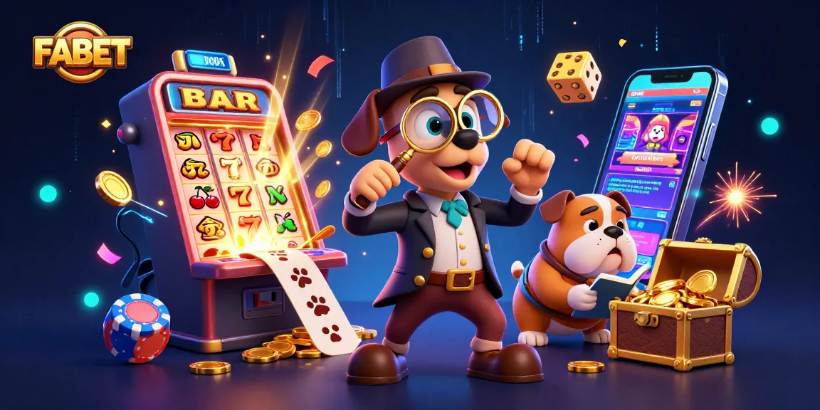 Engage in the FA BET experience with a detective uncovering jackpots and poker clues in an exciting casino scene.