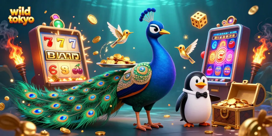 Experience the excitement of wild tokyo's vibrant casino world with dynamic elements and characters.