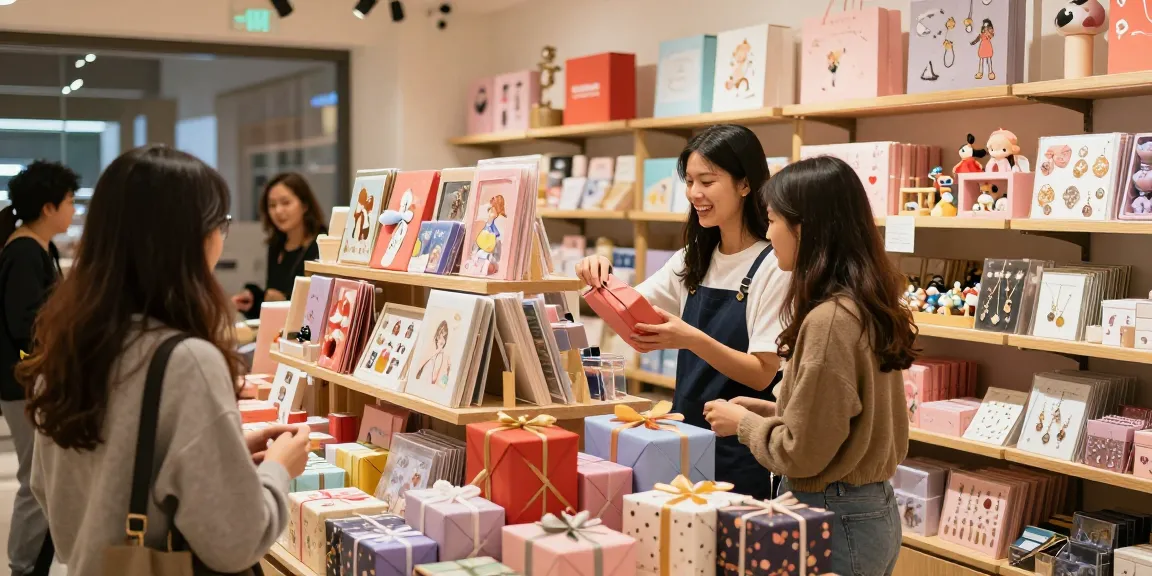 Vibrant gift shop interior showcasing trendy presents for girls at giftsforgirls.in.net.