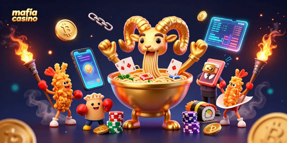 Experience the excitement of mafia casino with vibrant characters and neon elements in a dynamic gaming scene.