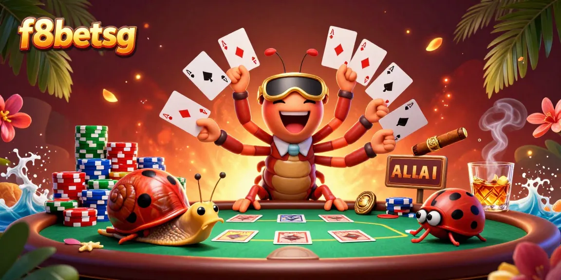 Engage with f8betsg's thrilling casino experience featuring a vibrant 3D dealer scene.